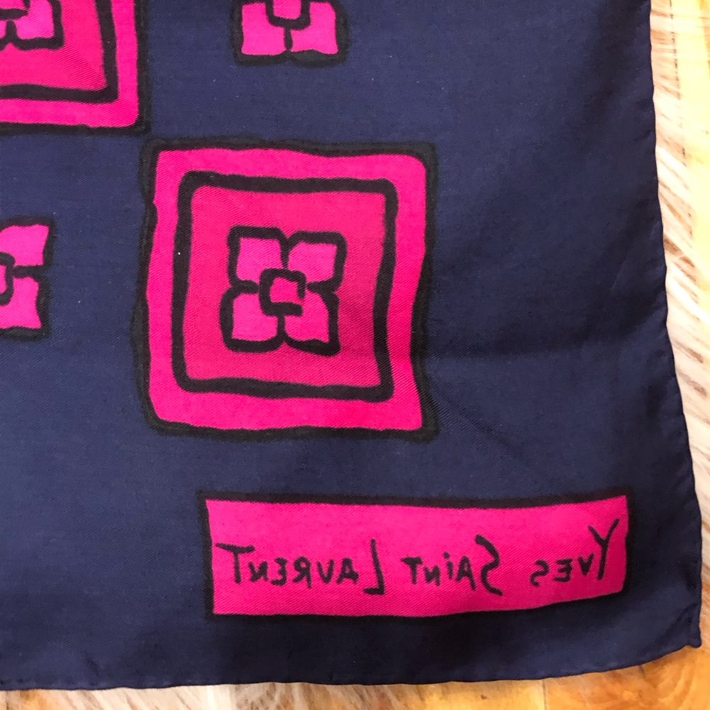 Yves Saint Laurent Silk Scarf - Picture 10 of 16
